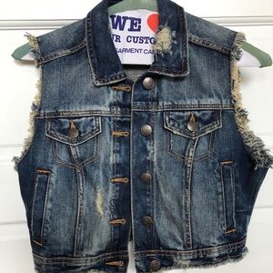 Zara blue Jean vest